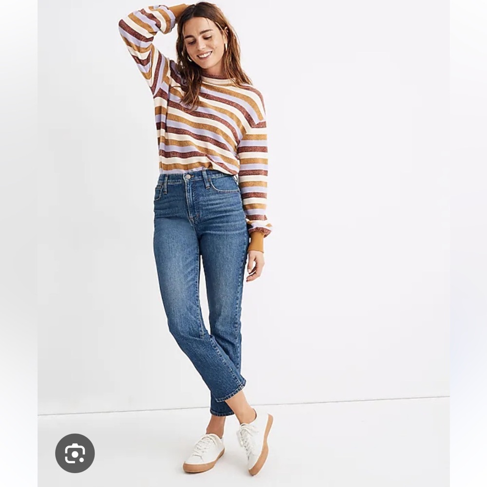 NWT Madewell tall classic straight jeans